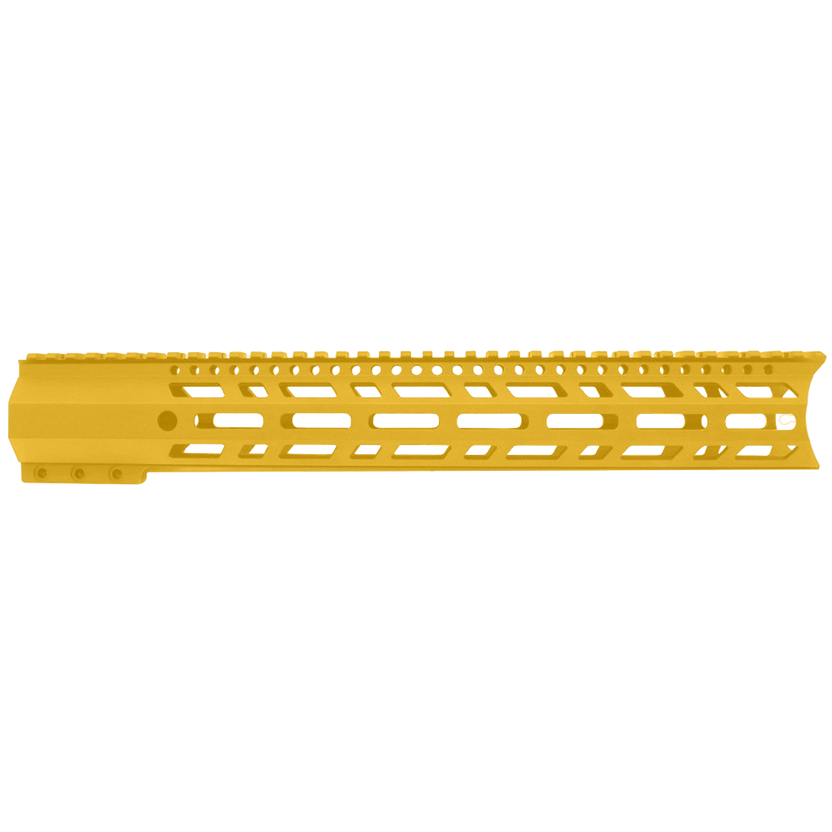 AR-10 / LR-308 DPMS Style Full Top Rail Picatinny MLOK 15" C-Cut Handguard Rail System - Gold