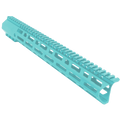 AR-10 / LR-308 DPMS Style Full Top Rail Picatinny MLOK 15" C-Cut Handguard Rail System - Robins Egg Blue