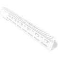 AR-10 / LR-308 DPMS Style Full Top Rail Picatinny MLOK 15" D-Cut Handguard Rail System - Storm Trooper White