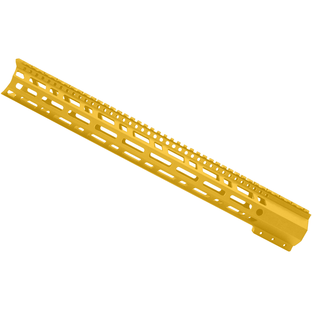 AR-10 / LR-308 DPMS Style Full Top Rail Picatinny MLOK 18" C-Cut Handguard Rail System - Gold