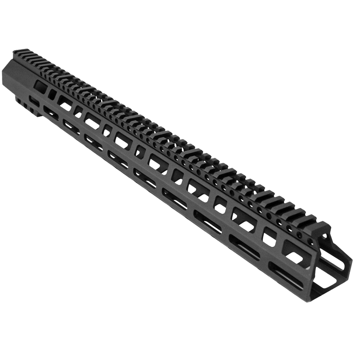 AR-10 / LR-308 DPMS Style Low Profile Full Picatinny Top Rail MLOK 18" D-Cut Handguard Rail System