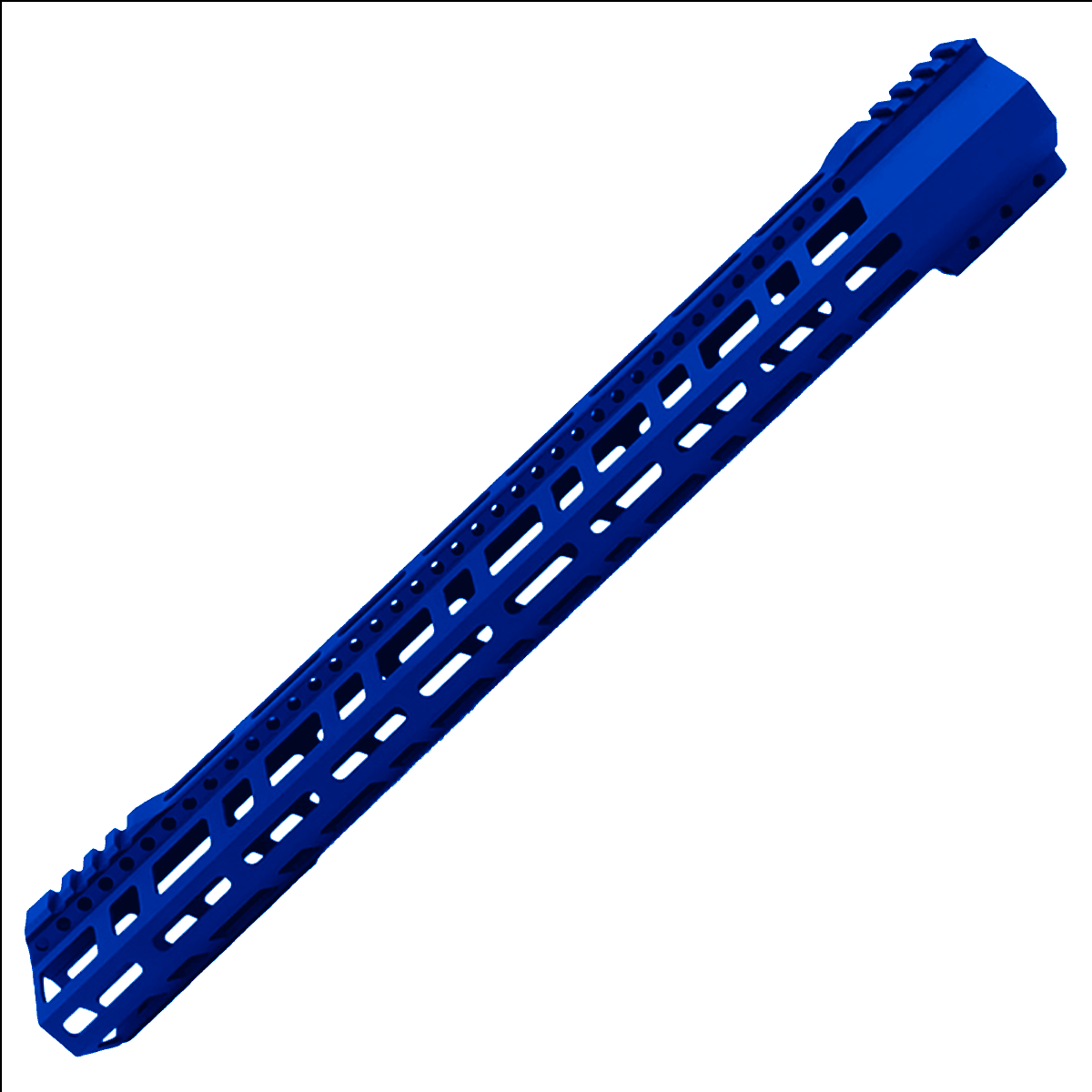 AR-10 / LR-308 DPMS Style Low Hybrid Cut MLOK 18" D-Cut Handguard Rail System - Flame Blue