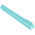 AR-10 / LR-308 DPMS Style Low Hybrid Cut MLOK 18" D-Cut Handguard Rail System - Robins Egg Blue