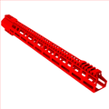 AR-10 / LR-308 DPMS Style Low Hybrid Cut MLOK 18" D-Cut Handguard Rail System - Red