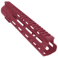 AR-15 Custom Ultra Slim MLOK Handguard 10" - Cerakote Cranberry Frost