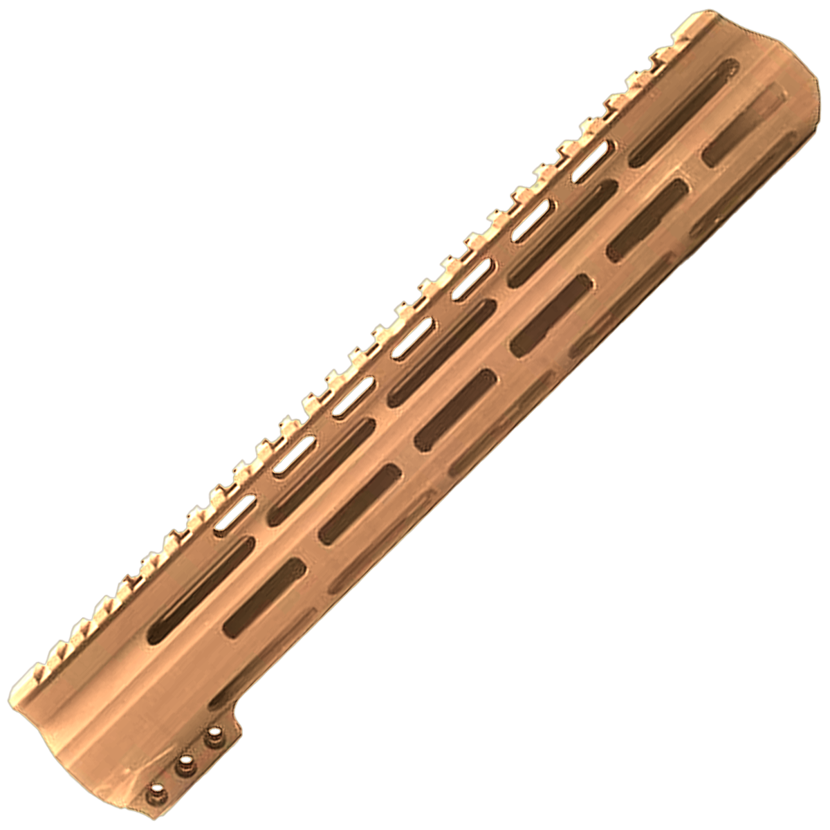 AR-15 Custom Ultra Slim MLOK Handguard 12" - Cerakote Burnt Bronze