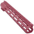 AR-15 Custom Ultra Slim MLOK Handguard 12" - Cerakote Cranberry Frost