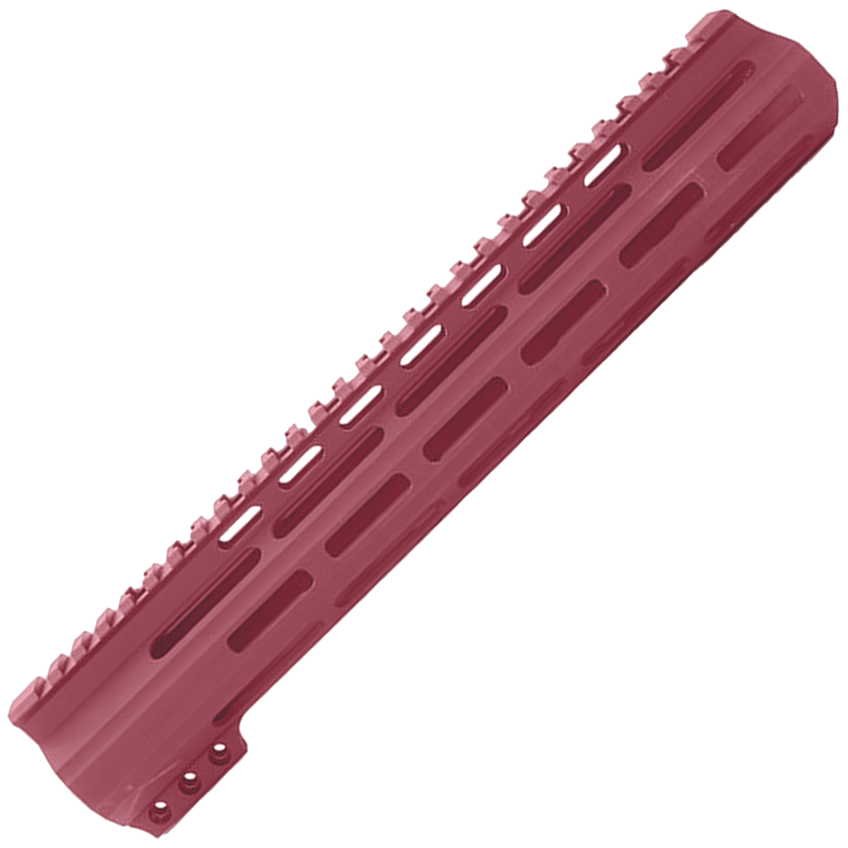 AR-15 Custom Ultra Slim MLOK Handguard 12" - Cerakote Cranberry Frost