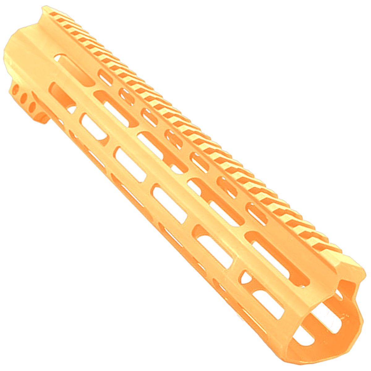 AR-15 Custom Ultra Slim MLOK Handguard 12" - Cerakote Tequila Sunrise Orange