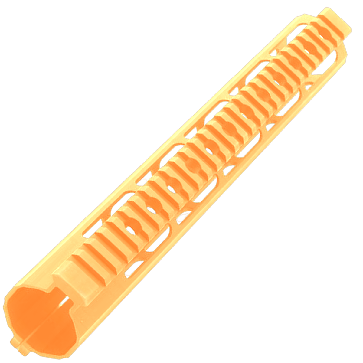 AR-15 Custom Ultra Slim MLOK Handguard 12" - Cerakote Tequila Sunrise Orange