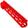 AR-15 Custom Ultra Slim MLOK Handguard 12" - Cerakote Red