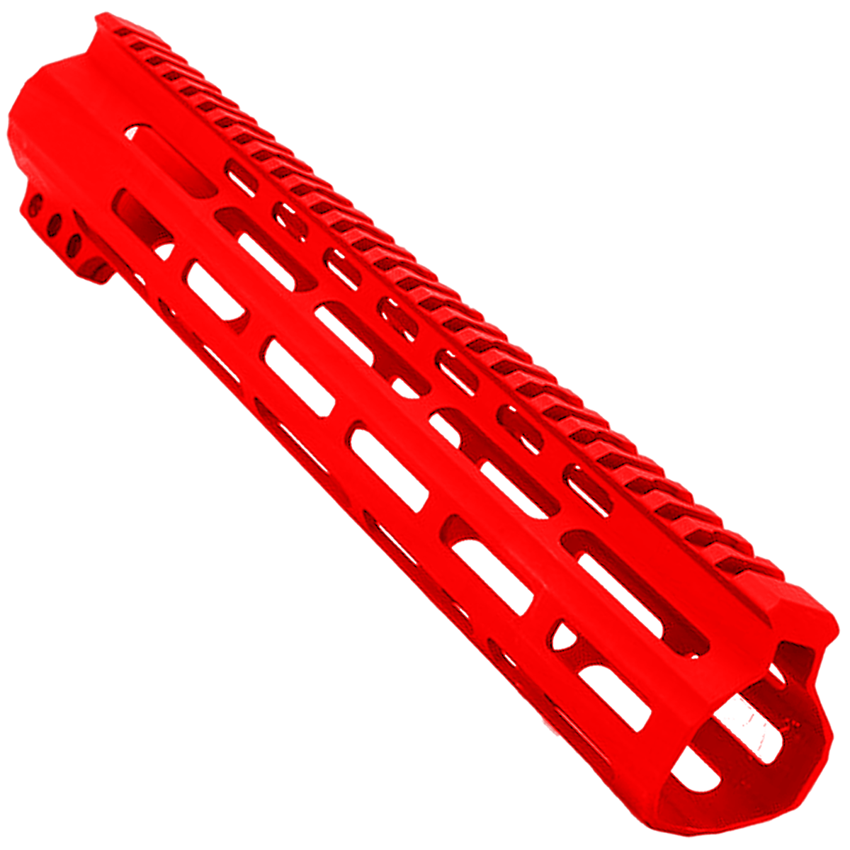 AR-15 Custom Ultra Slim MLOK Handguard 12" - Cerakote Red