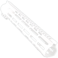 AR-15 Custom Ultra Slim MLOK Handguard 12" - Cerakote Storm Trooper White