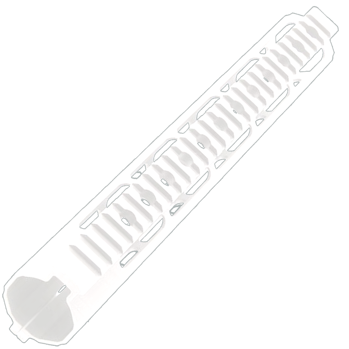 AR-15 Custom Ultra Slim MLOK Handguard 12" - Cerakote Storm Trooper White