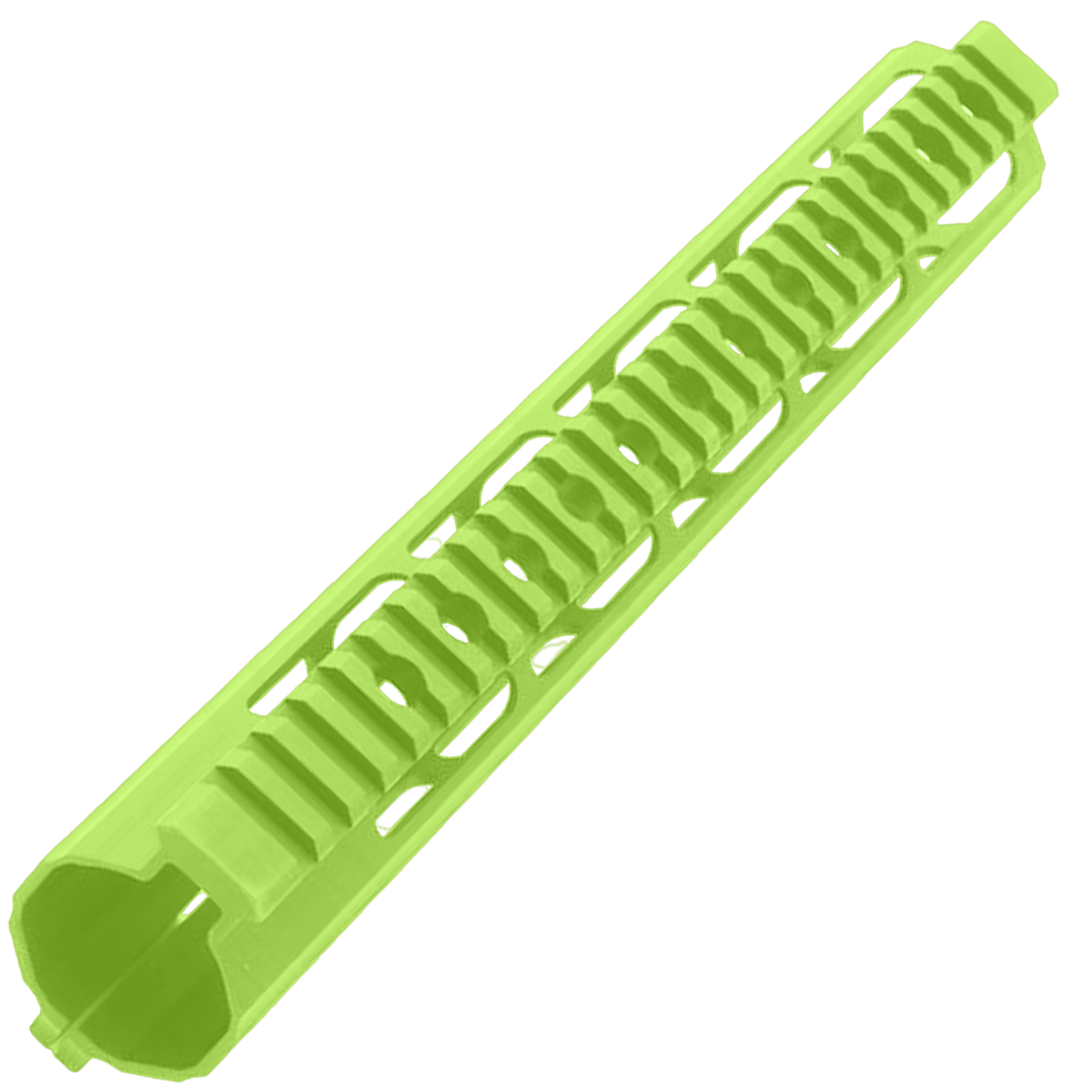 AR-15 Custom Ultra Slim MLOK Handguard 12" - Cerakote Zombie Green