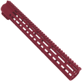 AR-15 M-Lok Super Slim Free Float Handguard Full Top Picatinny Rail 15"- Cranberry Frost