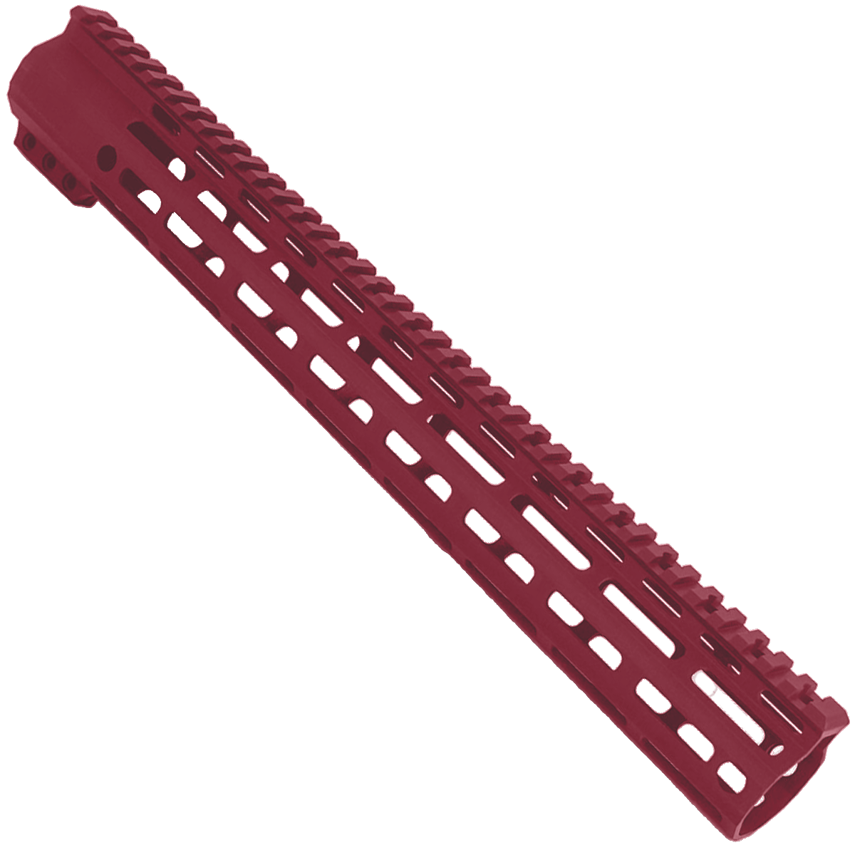 AR-15 M-Lok Super Slim Free Float Handguard Full Top Picatinny Rail 15"- Cranberry Frost