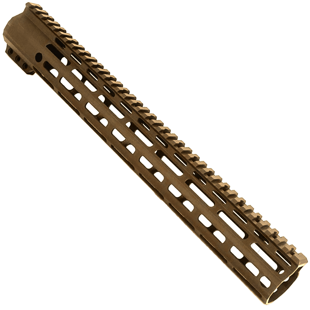 AR-15 M-Lok Super Slim Free Float Handguard Full Top Picatinny Rail 15"- Flat Dark Earth