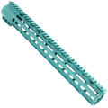 AR-15 M-Lok Super Slim Free Float Handguard Full Top Picatinny Rail 15"- Robins Egg Blue