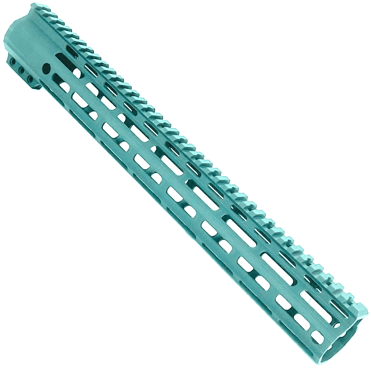AR-15 M-Lok Super Slim Free Float Handguard Full Top Picatinny Rail 15"- Robins Egg Blue