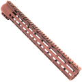 AR-15 M-Lok Super Slim Free Float Handguard Full Top Picatinny Rail 15"- Rose Gold