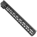 AR-15 M-Lok Super Slim Free Float Handguard Full Top Picatinny Rail 15"- Tungsten Gray
