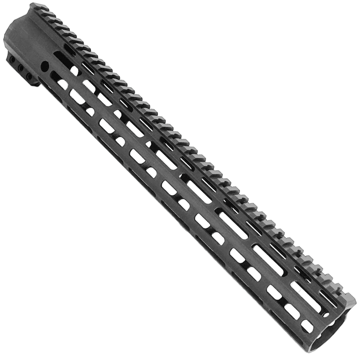 AR-15 M-Lok Super Slim Free Float Handguard Full Top Picatinny Rail 15"- Tungsten Gray