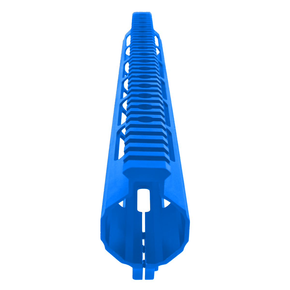 AR-15 Custom USA Made Super Slim M-LOK Free Float Handguard Front C-Cut 15" - Flame Blue
