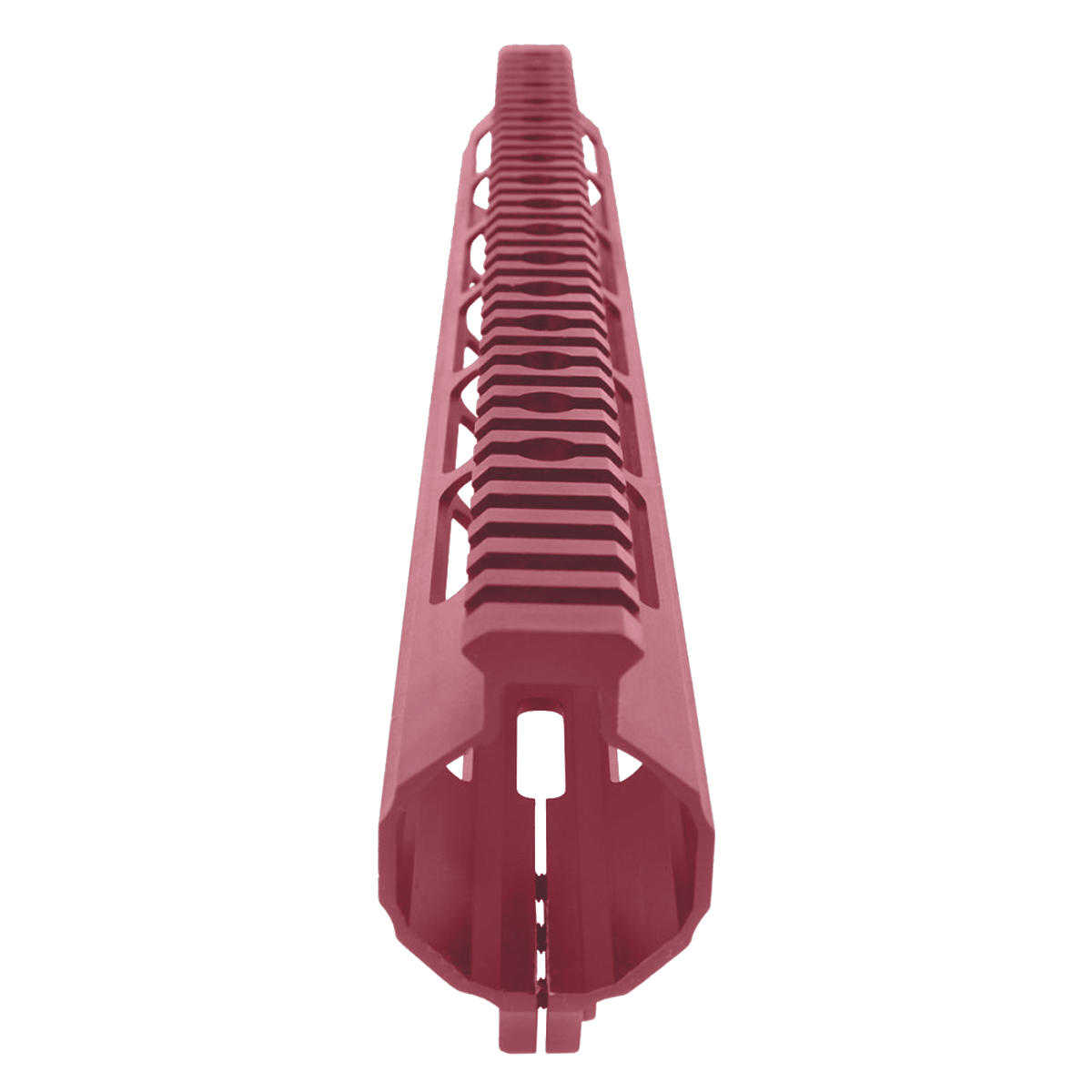 AR-15 Custom USA Made Super Slim M-LOK Free Float Handguard Front C-Cut 15" - Cranberry Frost