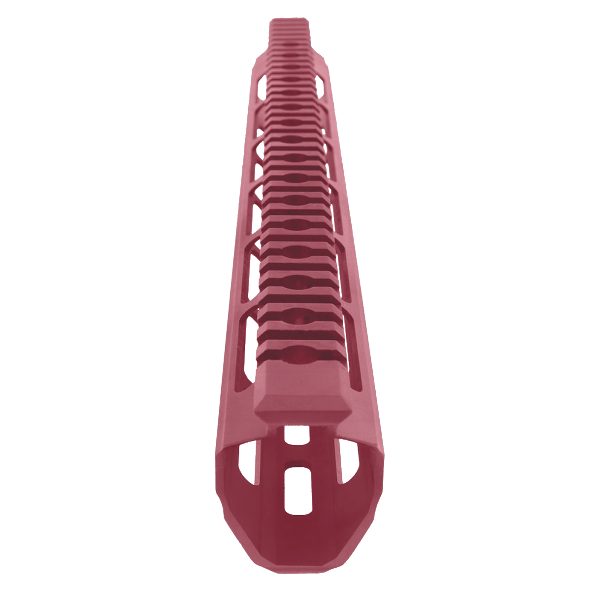 AR-15 Custom USA Made Super Slim M-LOK Free Float Handguard Front C-Cut 15" - Cranberry Frost