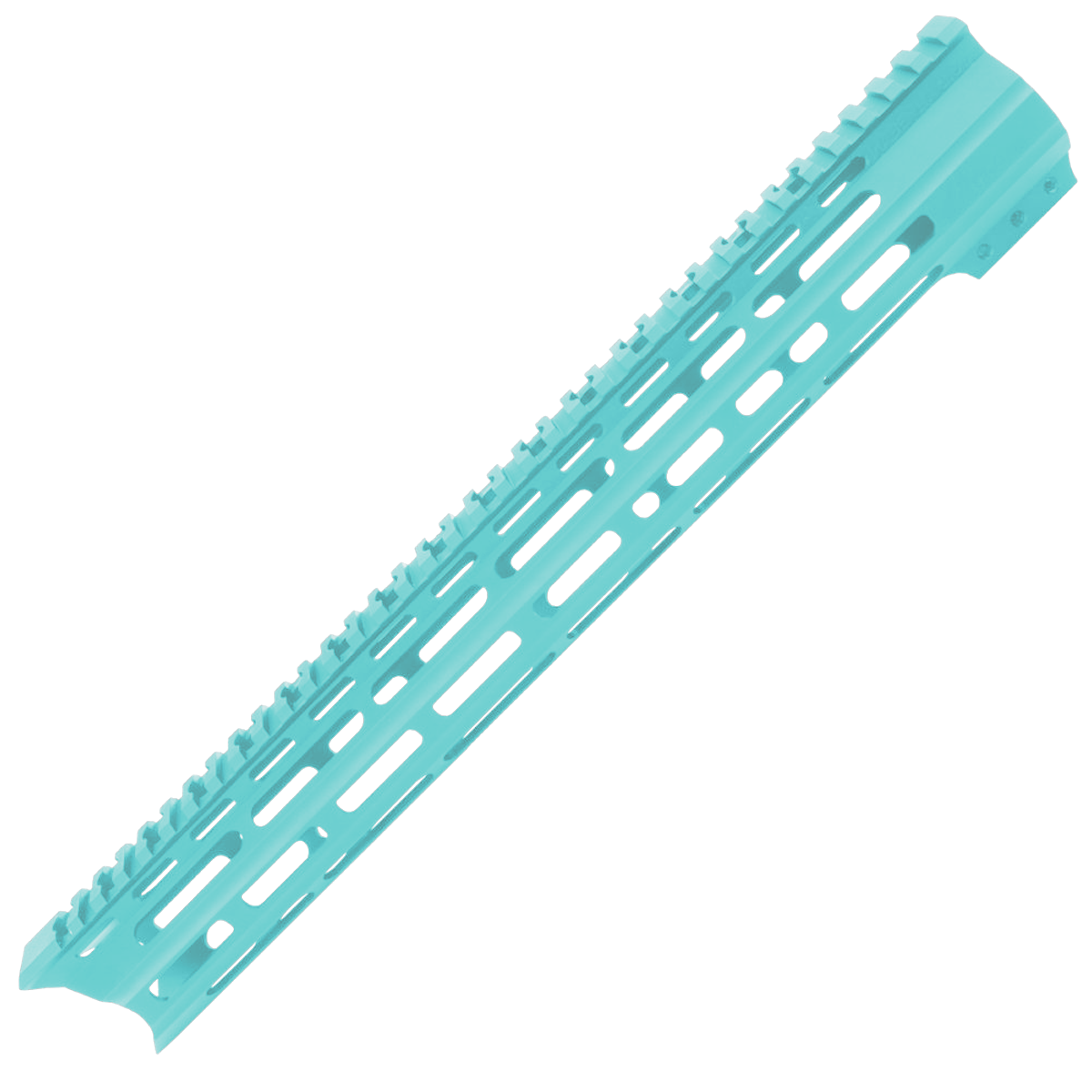 AR-15 Custom USA Made Super Slim M-LOK Free Float Handguard Front C-Cut 15" - Robins Egg Blue