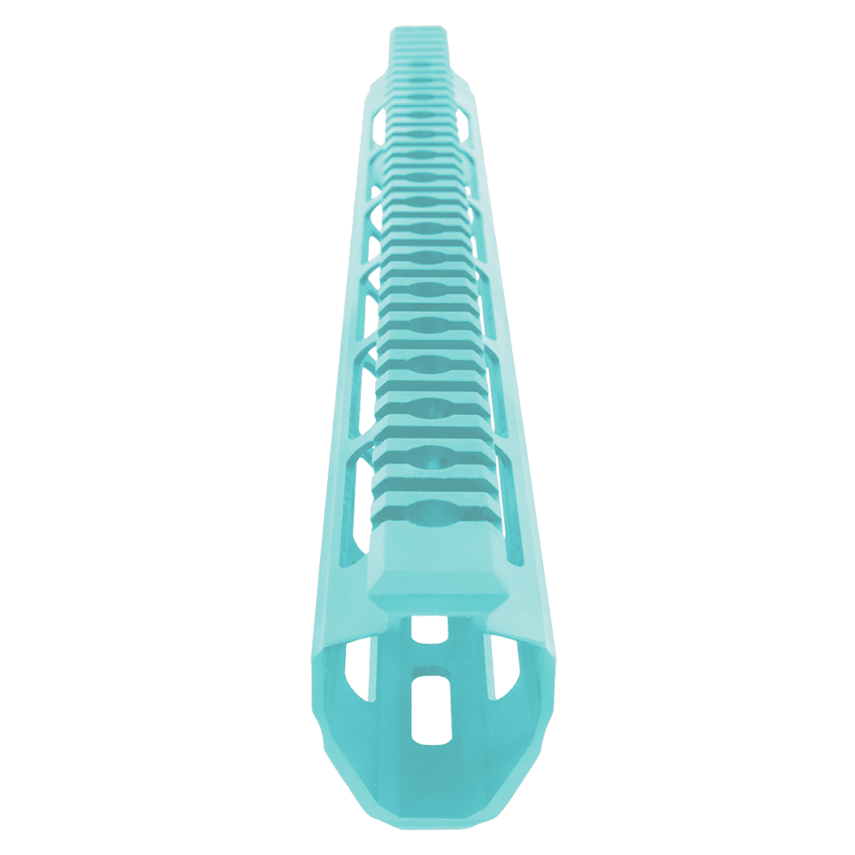 AR-15 Custom USA Made Super Slim M-LOK Free Float Handguard Front C-Cut 15" - Robins Egg Blue