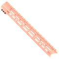 AR-15 Custom USA Made Super Slim M-LOK Free Float Handguard Front C-Cut 15" - Rose Gold