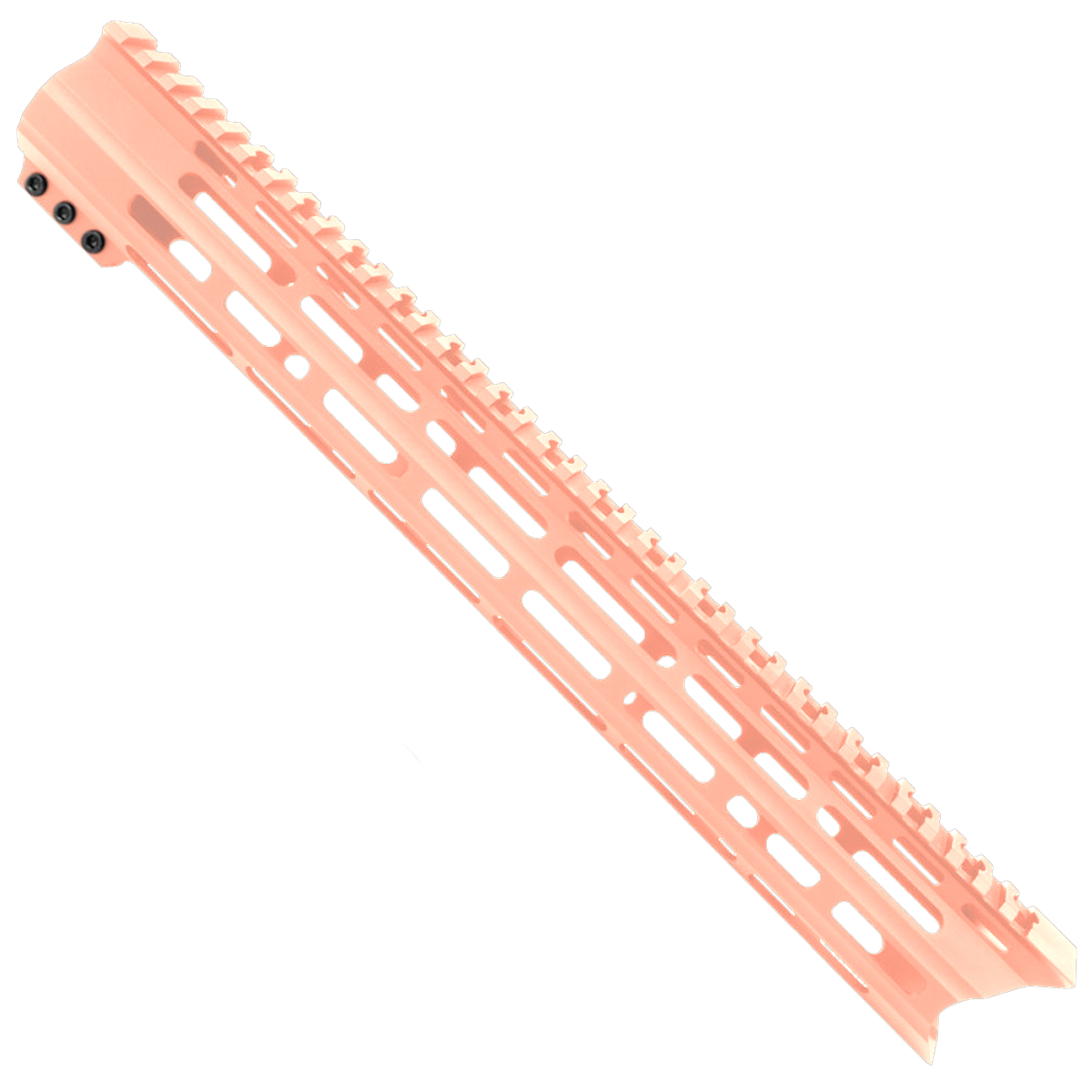 AR-15 Custom USA Made Super Slim M-LOK Free Float Handguard Front C-Cut 15" - Rose Gold