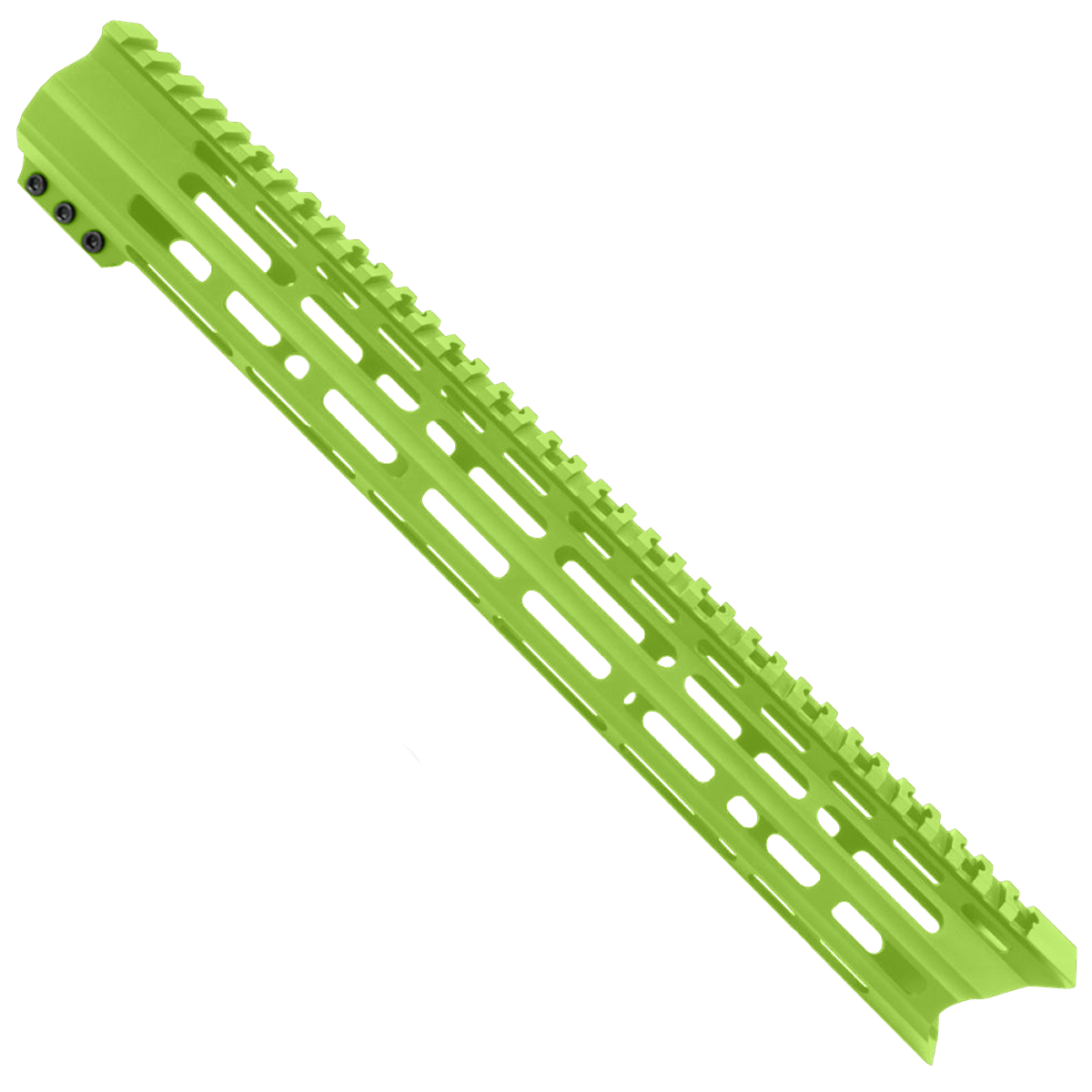 AR-15 Custom USA Made Super Slim M-LOK Free Float Handguard Front C-Cut 15" - Zombie Green
