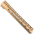 AR15 American Built Custom 13" MLOK Handguard Engraved ABC - Burnt Bronze