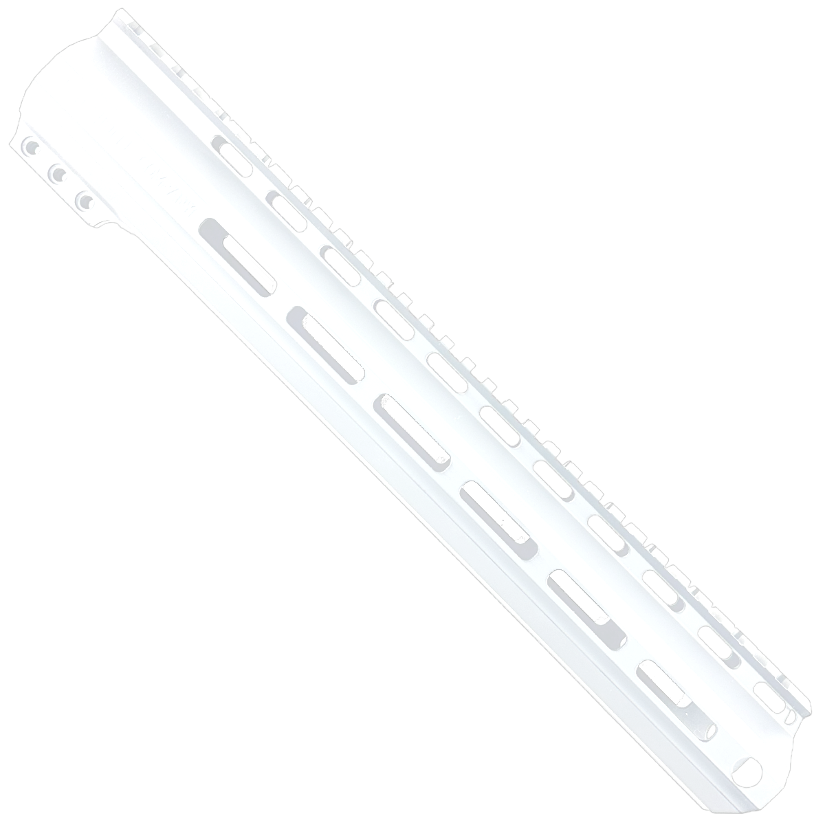 AR15 American Built Custom 13" MLOK Handguard Engraved ABC - Storm Trooper White