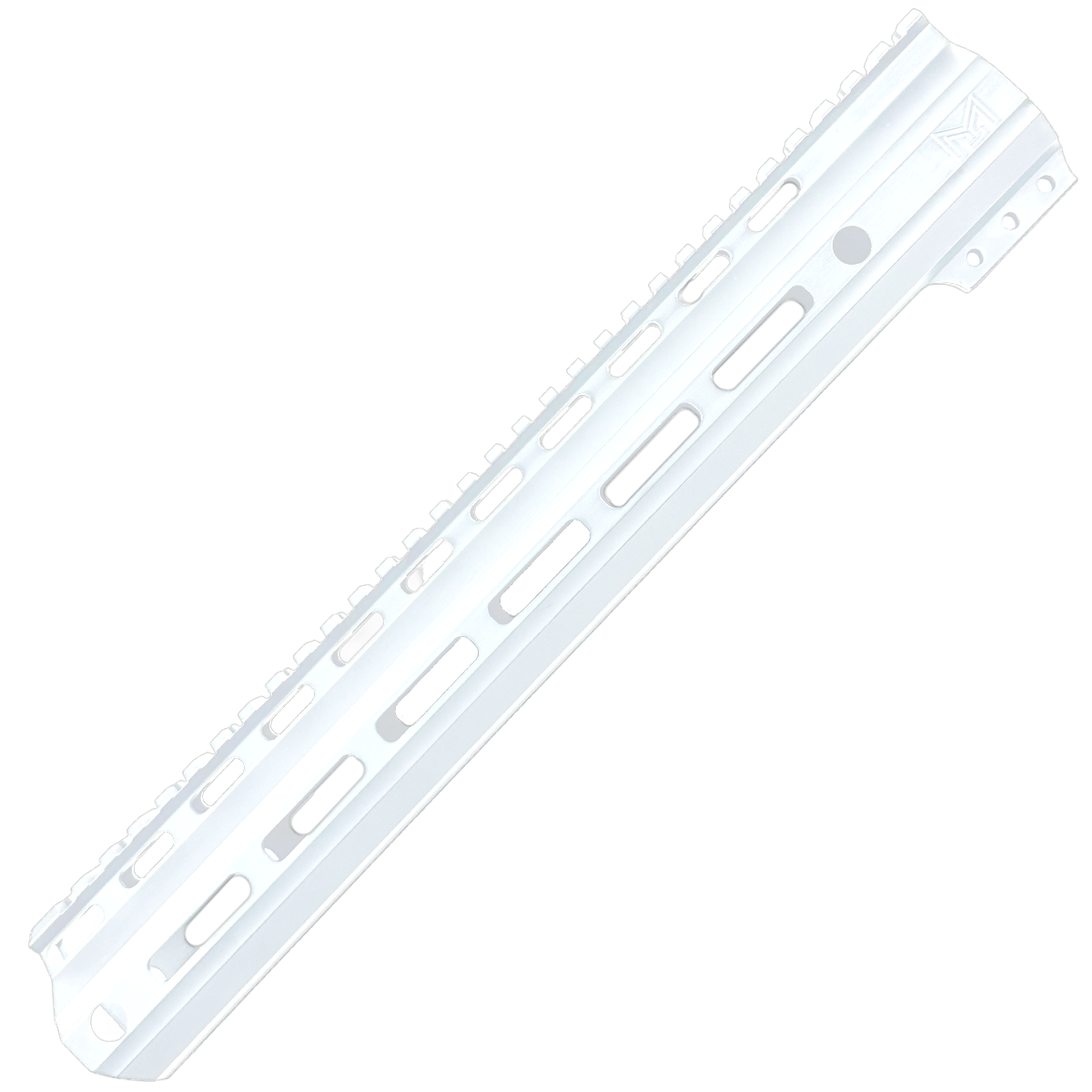 AR15 American Built Custom 13" MLOK Handguard Engraved ABC - Storm Trooper White
