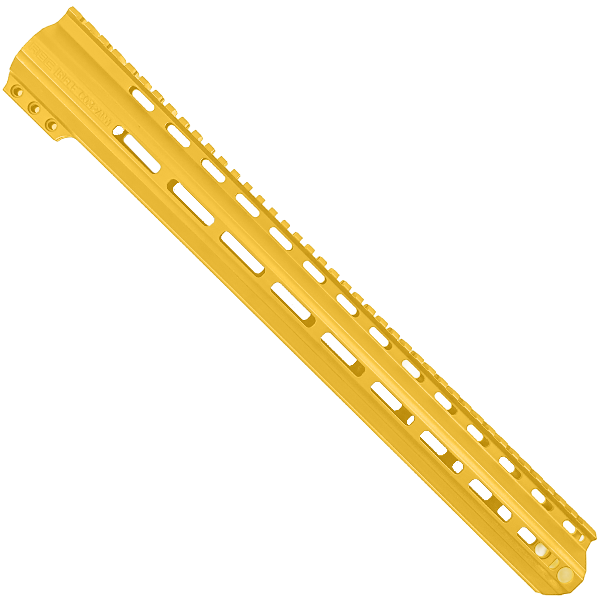 AR15 American Built Custom 17" MLOK Handguard Engraved ABC - Gold