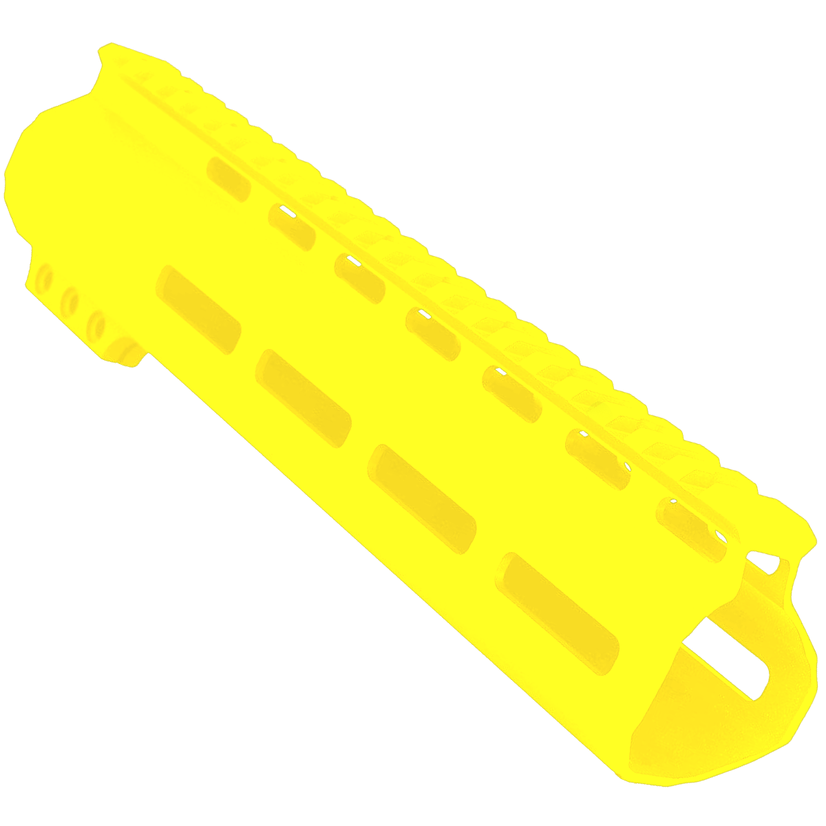 AR-15 Custom MLOK Handguard 9" - Cerakote Lemon Zest