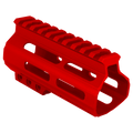 AR-15 Custom Slim MLOK Handguard 4.5"- Red