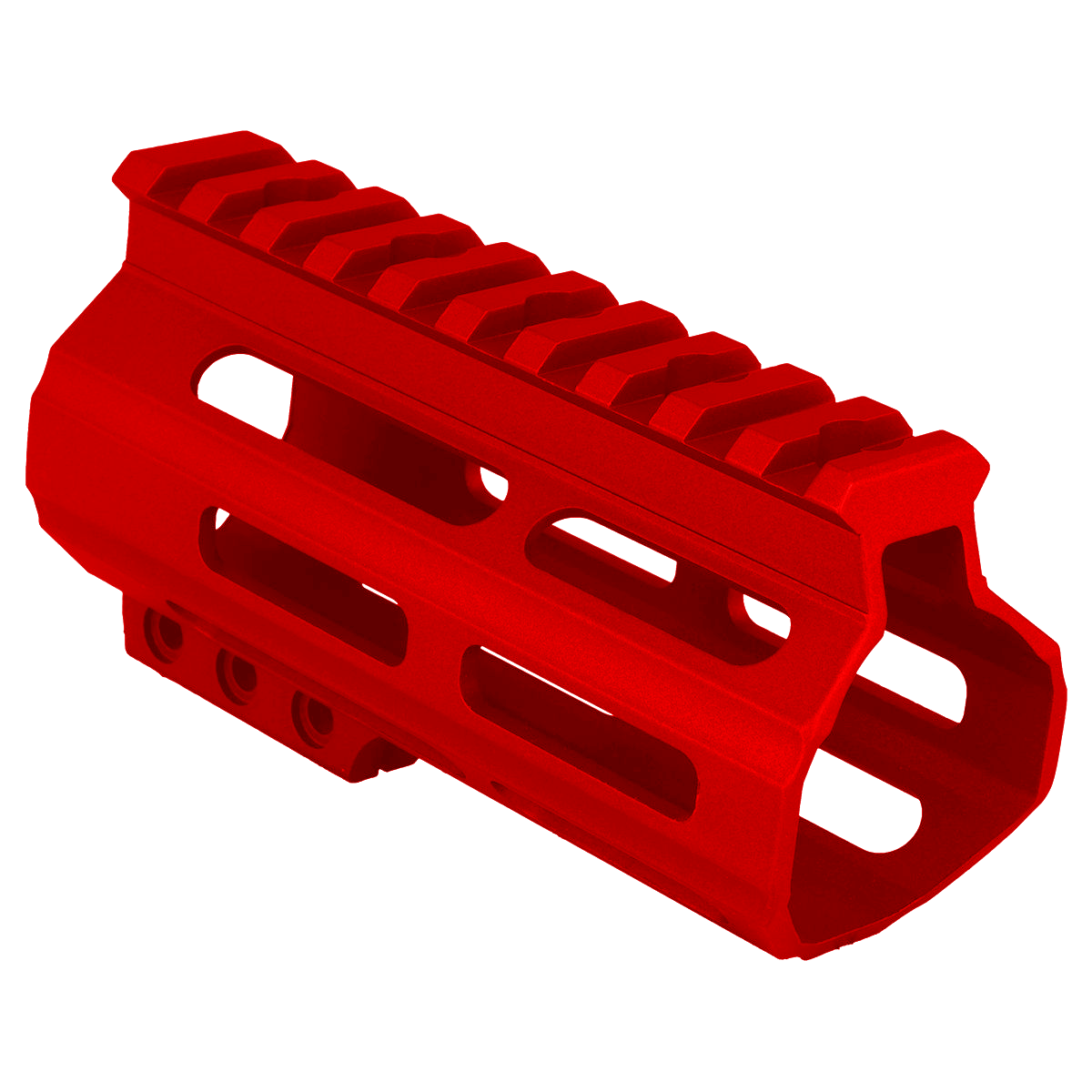 AR-15 Custom Slim MLOK Handguard 4.5"- Red