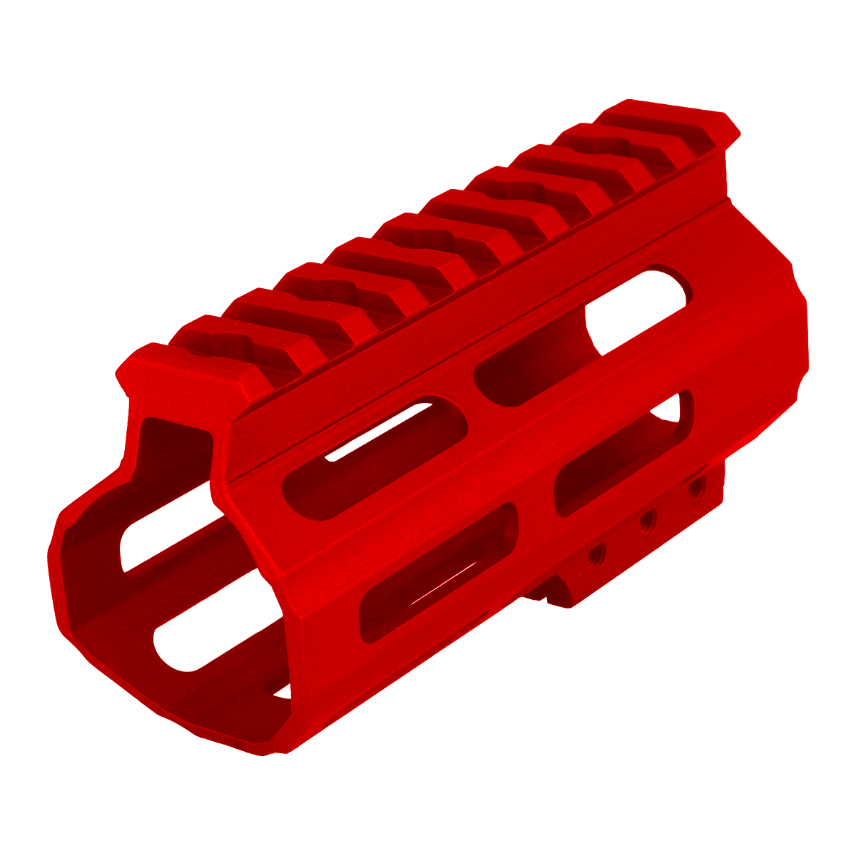 AR-15 Custom Slim MLOK Handguard 4.5"- Red