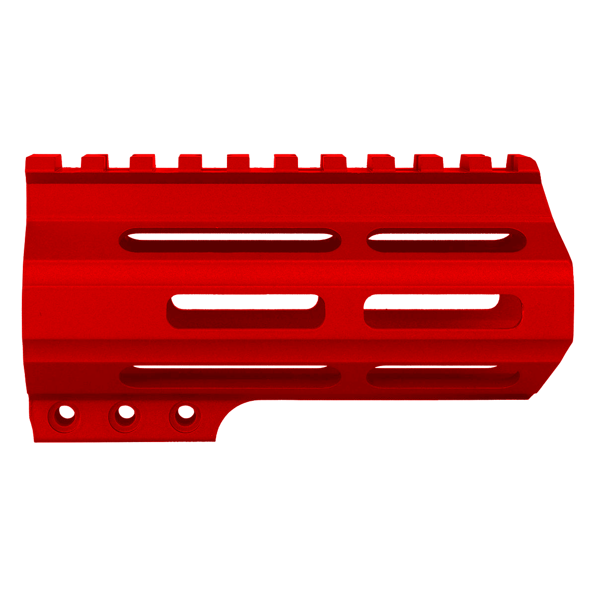 AR-15 Custom Slim MLOK Handguard 4.5"- Red