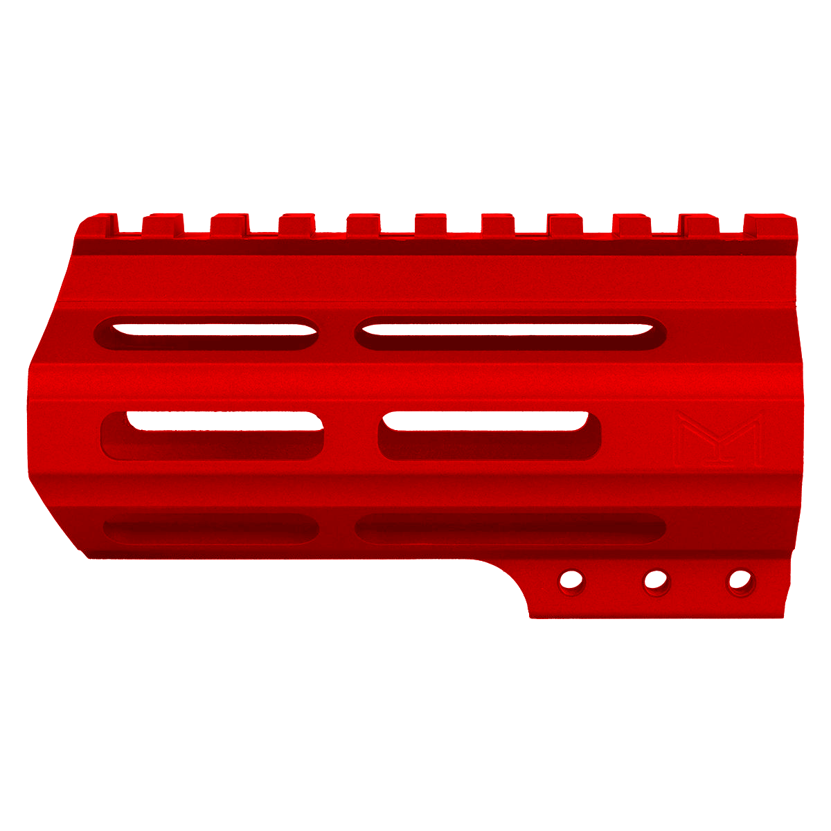 AR-15 Custom Slim MLOK Handguard 4.5"- Red
