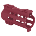 AR-15 4" M-LOK Super Slim Free Float Handguard w/ Handstop- Cranberry Frost