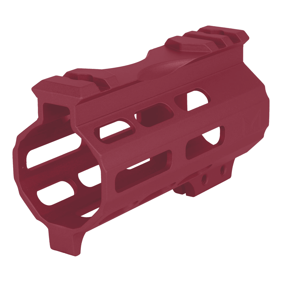 AR-15 4" M-LOK Super Slim Free Float Handguard w/ Handstop- Cranberry Frost