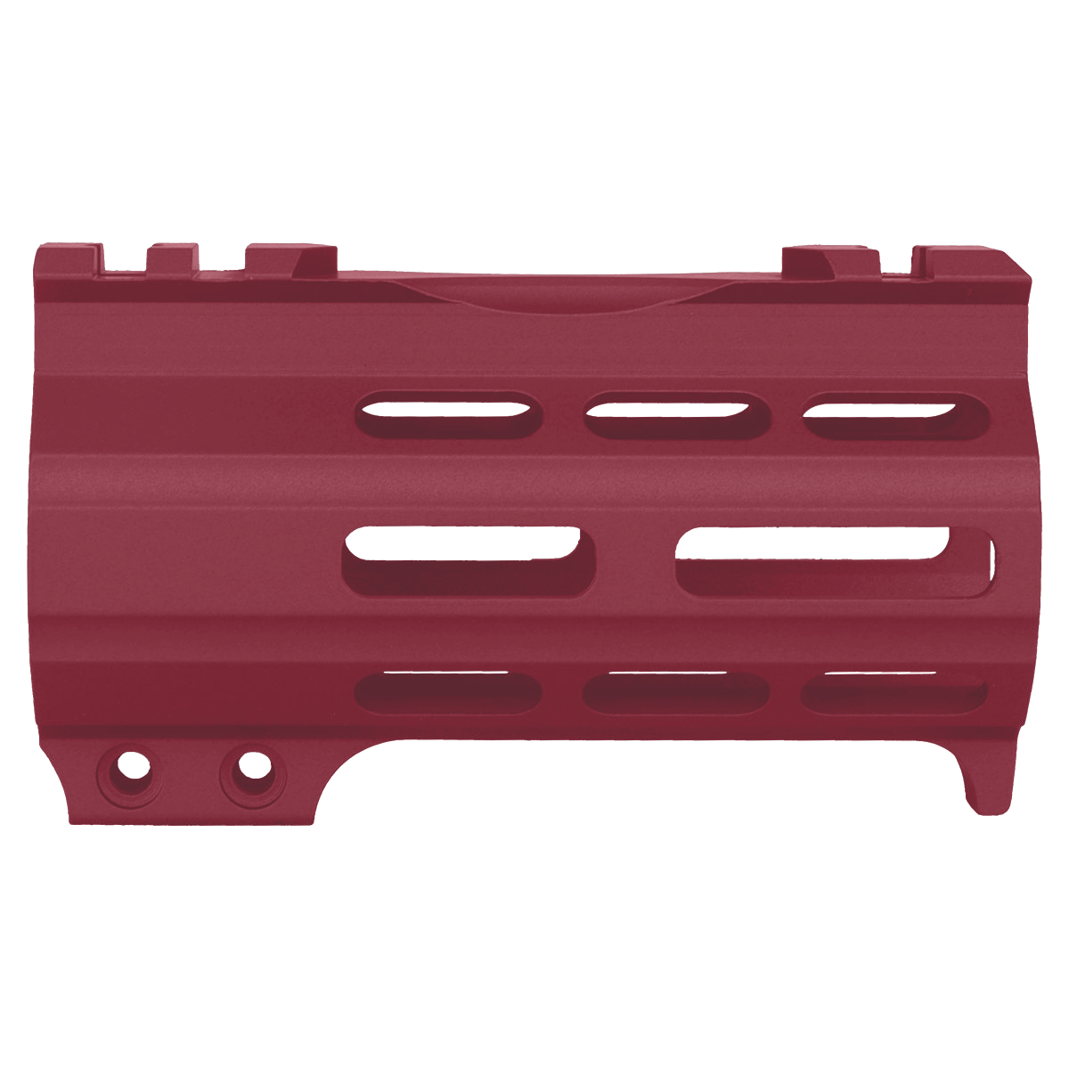 AR-15 4" M-LOK Super Slim Free Float Handguard w/ Handstop- Cranberry Frost