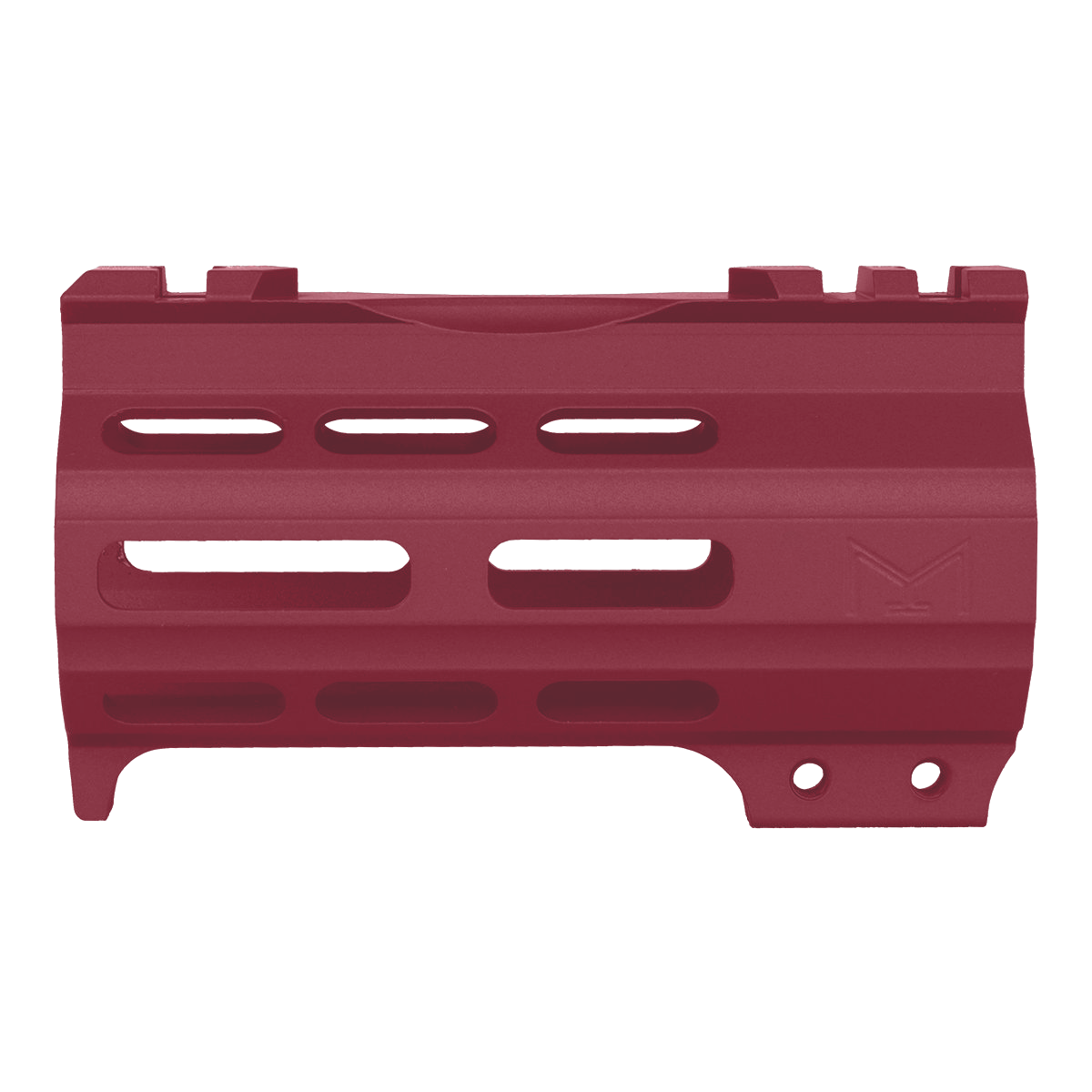 AR-15 4" M-LOK Super Slim Free Float Handguard w/ Handstop- Cranberry Frost