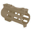 AR-15 4" M-LOK Super Slim Free Float Handguard w/ Handstop- FDE
